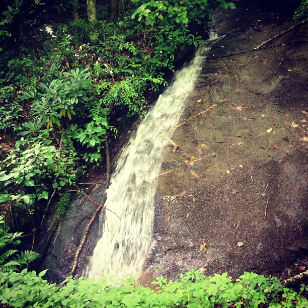 Two_Cross_falls._Love_how_even_the_rocks_tell_of_the_cross._See_them_there_Designs_in_the_rock_face.